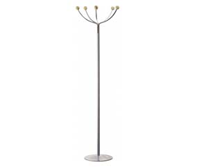 Unbranded Coat stand silver/beech/chrome