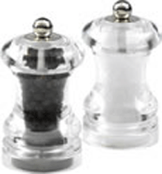 Cole and Mason 125 Salt Mill Clear  Made from high quality  crystal clear acrylic For pepper - Durab
