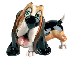 Unbranded Collectable Ceramic Dogs - Bassett