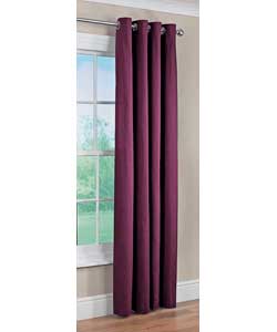 Unbranded Colour Match Lima Ring Top Plum Curtains - 66 x 72 inches
