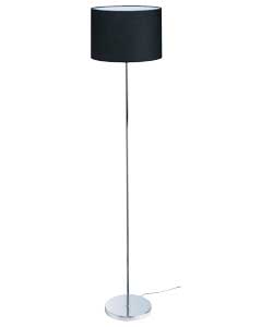 Unbranded Colour Match Stick Floor Lamp - Jet Black