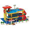 Coloured Multi Storey Car Park Wooden Toy