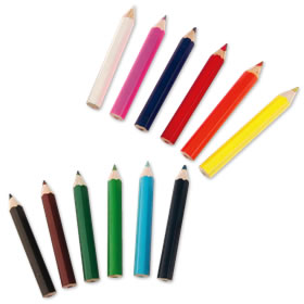Pack of 12 extra chunky colouring pencils