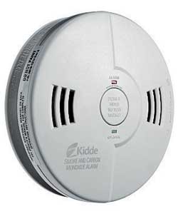 Test button.Voice warning for both fire detection adn carbon monoxide detection.Size (H)14.5, (W)14.
