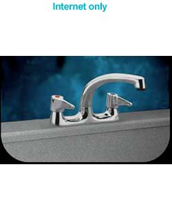 Unbranded Commodore Lever Deck Sink Mixer - Chrome