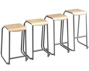Unbranded Compact stacking stool