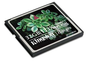 Unbranded CompactFlash (CF) Memory Card - 32GB - Kingston Elite Pro - Fast 133x Speed