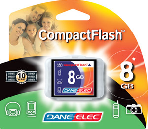 Unbranded CompactFlash (CF) Memory Card - 8GB - Dane-Elec - AMAZING PRICE!