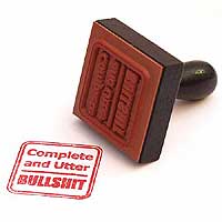 Complete And Utter BS Office Stamp