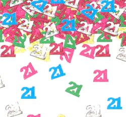 Confetti - Numeral 21 - multi - 14g
