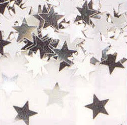 Confetti - Silver stars - 14g