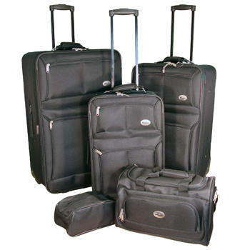 Confidence 5 Pc Luggage Set inc 3 Cases