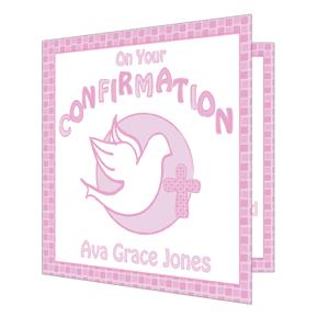 Unbranded Confirmation Card-Pink