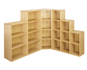 Choice of 1,2 & 3 shelf bookcases narrow, wide & corner options. Easily adjustable shelves with