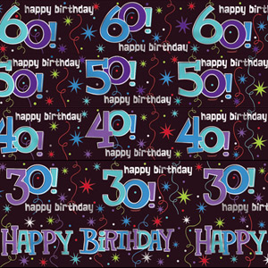 Continuous Birthday Banner (Happy Birthday 60)