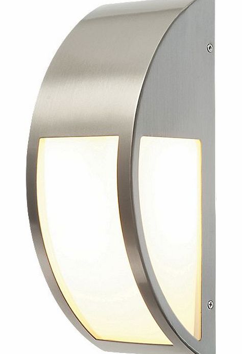 Unbranded Convex Brushed S/Steel Wall Light 40W 54011