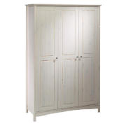 Copenhagen 3 Drawer Wardrobe- White