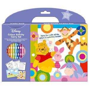 Character colouring set in a handy carry case so you can take it an colour anywhere