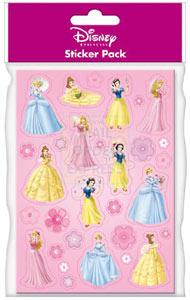 Sheets of stickers with various Disney Princess Fantasy designs for you to put anywhere