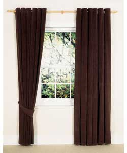 Corduroy Curtains 90 x 90 Chocolate