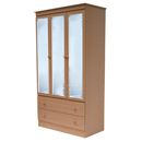 Corrib Beech triple wardrobe furniture