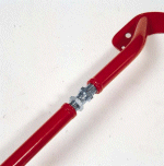 Corsa 1.2-1.4 8v single point injection 1993>96 OMP Adjustable Steel Strut Brace - Red