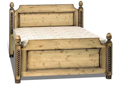 Cottage High Footend Bed - Kingsize