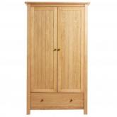 Unbranded Country Oak 2 Door Wardrobe