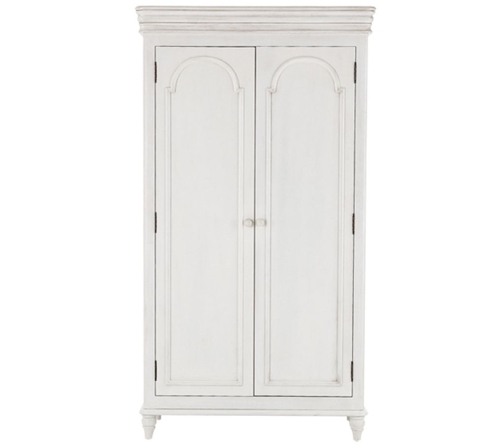 Unbranded Country Rose White Full Hanging Ladies Wardrobe