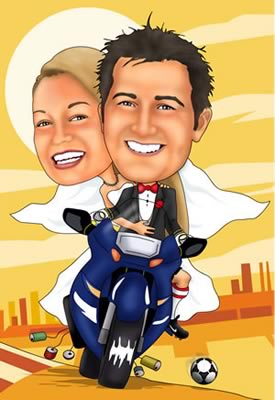 Unbranded Couples Caricatures