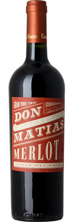Unbranded Cousino Macul Don Matias Merlot 2014, Maipo Valley
