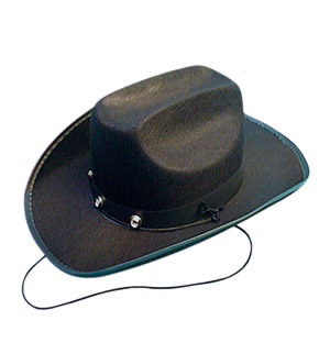 Cowboy Trampas hat, black