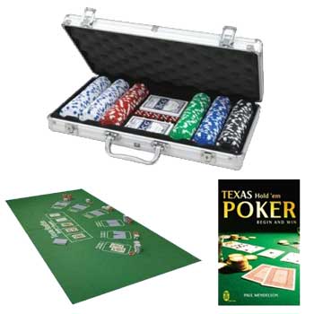 Unbranded CQ Poker Starter Set inc Chips  Felt and Book