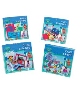 4 exciting craft activity kits including Craft and Paint (a plaster modelling kit), Cross