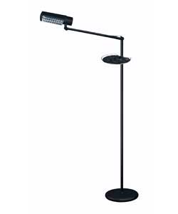 Black finish.Jointed arm and fully adjustable head to maximise position, with additional benefit of