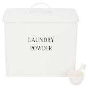 Unbranded Cream Enamel Laundry Powder Box with Scoop