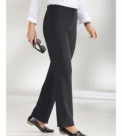 Essential trousers for your workwear wardrobe in a slim cut with hook and zip front fastening. Made from a comfortable stretch fabric. Creation L Trouser Features: Delicate wash max. 30C 95% Polyester, 5% Elastane Petite outside leg length approx. 9