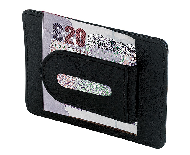 Personalised Credit Card Money Clip. A neat way to keep plastic and the 