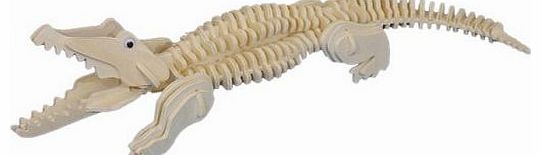 Unbranded Crocodile - Woodcraft Construction Kit- Quay