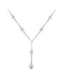 Crystal and diamond necklet