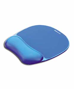 Crystal Blue Mousepad and Wrist Rest