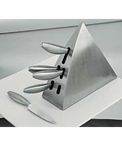 Unbranded Cuisinier Pyramid Steel Knifeblock Set