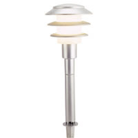 (H) 490 x (W) 80 x (D) 80mm, 3 Tier Spike Light, Prewired fitting complete with bulb, ground spike