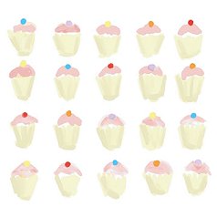 Unbranded Cup Cakes Card