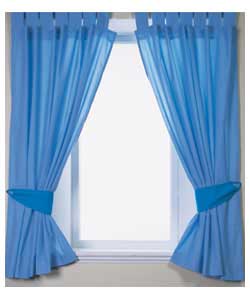 Unbranded Curtains and Tie Backs - Blues