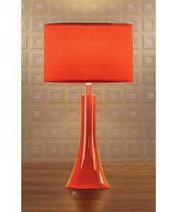Curve Metal Table Lamp - Red