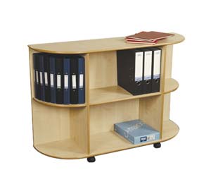 Stylish simplicity is the essence of these bookcase units. Manufactured in 15mm maple melamine faced