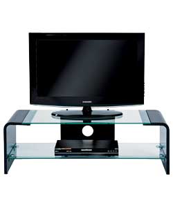 Suitable for LCD and Plasma.Suitable for maximum TV weight of 100kg.Made of Plywood, glass and steel