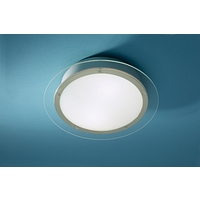Unbranded DAAER50 - Brass and Glass Bathroom Ceiling Flush Light