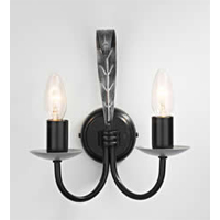 Unbranded DAAGA0922 - Black and Silver Wall Light